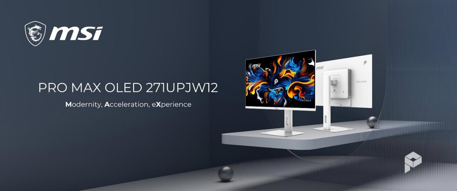 (PR) MSI Introduces the PRO MAX OLED 271UPJW12: The World's First 27-Inch 4K IJP OLED Monitor